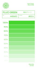 DruckBar ColorChart FluoGreen